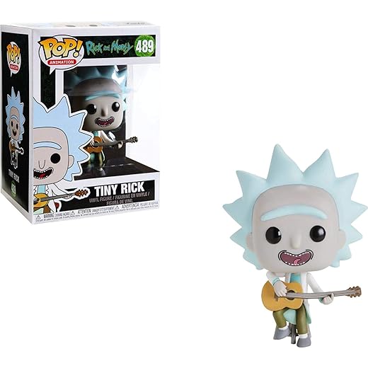 Funko 34215 Pop Vinyl: Rick &Amp; Morty: Tiny Rick W/Guitar (Exc) Morty, Multi