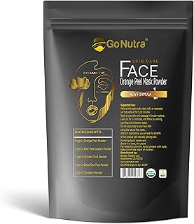 Sponsored Ad - Orange Peel Facial Mask Powder Organic Special Formula with Aloe Vera, Turmeric, Dead Sea Mud, Multani Mud ...