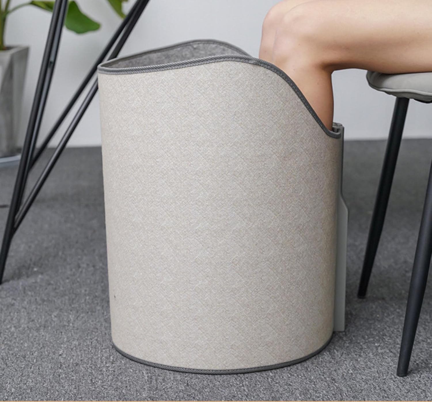 JAVAH Winter Anti-Freeze Foot Warmer Foot Warmer Full enveloping Under Table Heater Special Heater for Leg Warming in Winter Office Study Available Wheat Field/Button Digital Display (5 Gears)