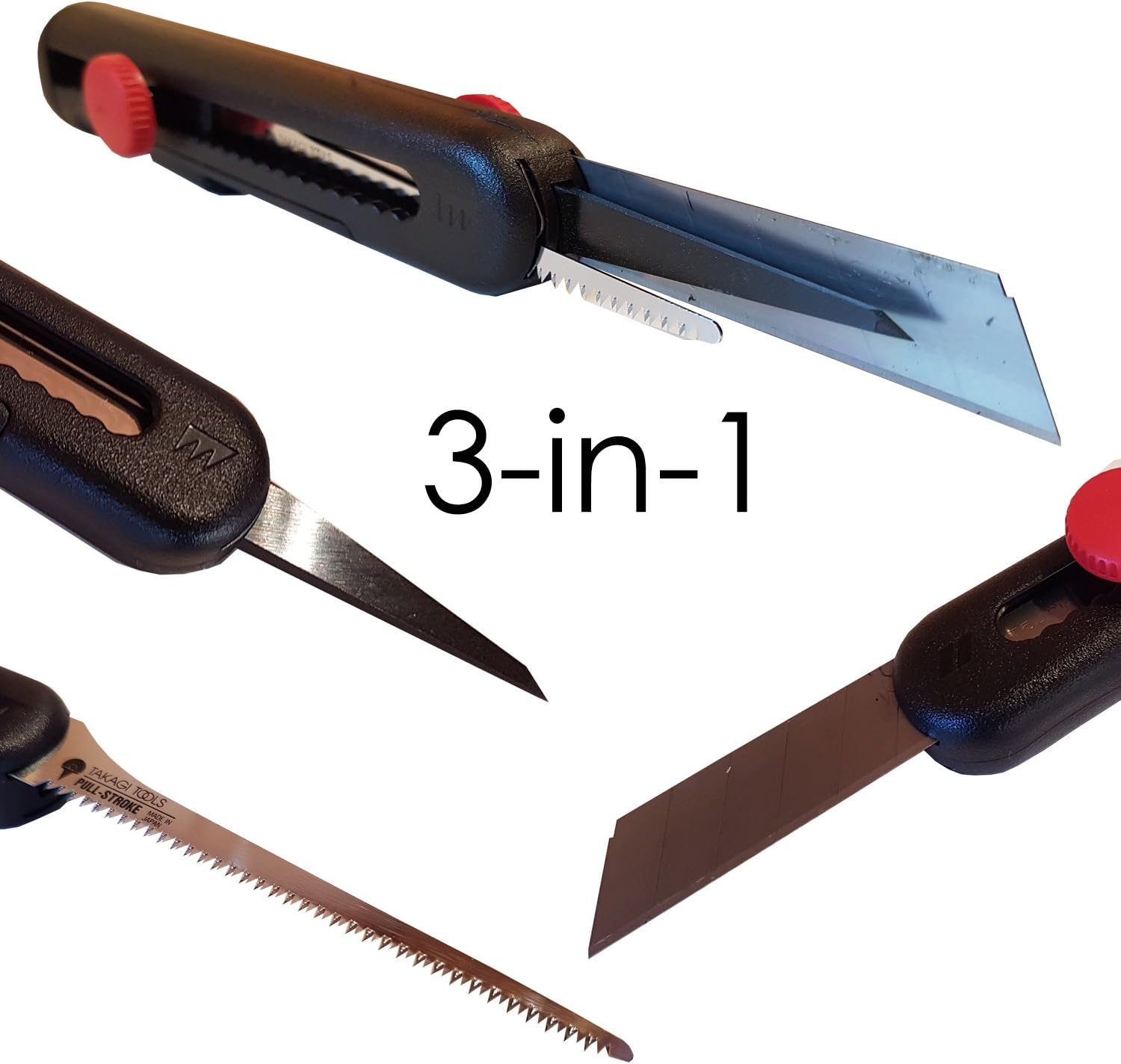 3-IN-1 Utility Knife - Drywall Tool, Heavy Duty AWL & Cutter & Jigsaw โฆ