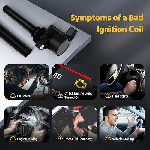 Vista 206 de OCPTY Juego de 4 bobinas de encendido compatibles con OE: UF604 C1685 apto para Mazda 3 para Mazda 5 2008-2015