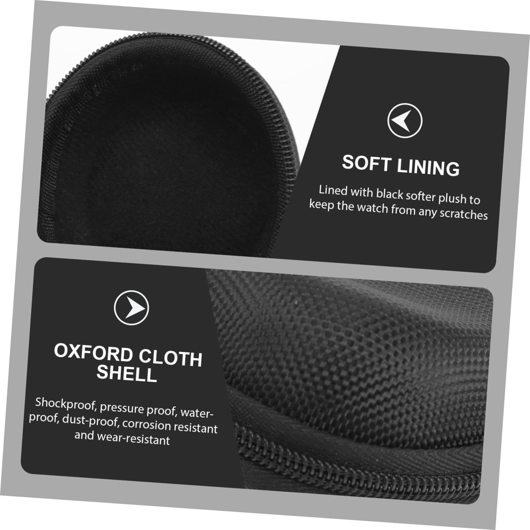 LIFKOME Lot De 4 Boîtiers De Rangement Ronds Antichoc pour Montres Connectées De Voyage pour Hommes Et Femmes 2 Pièces X 4