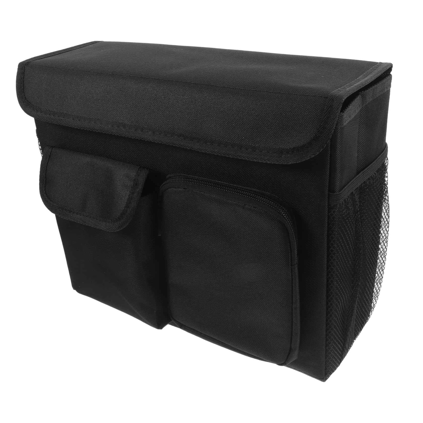 Didiseaon Borsa Portaoggetti per Deambulatore e Rollator, Tessuto Oxford, Tasche Multiple, per Anziani, Colore Nero