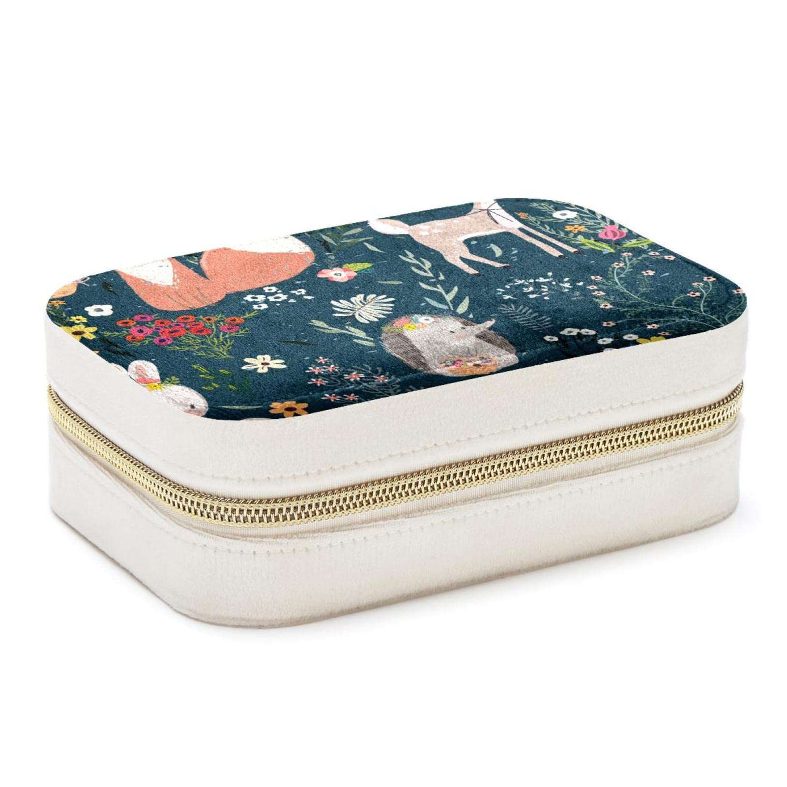 Boîte à bijoux portable animaux boîte de voyage pour colliers bagues