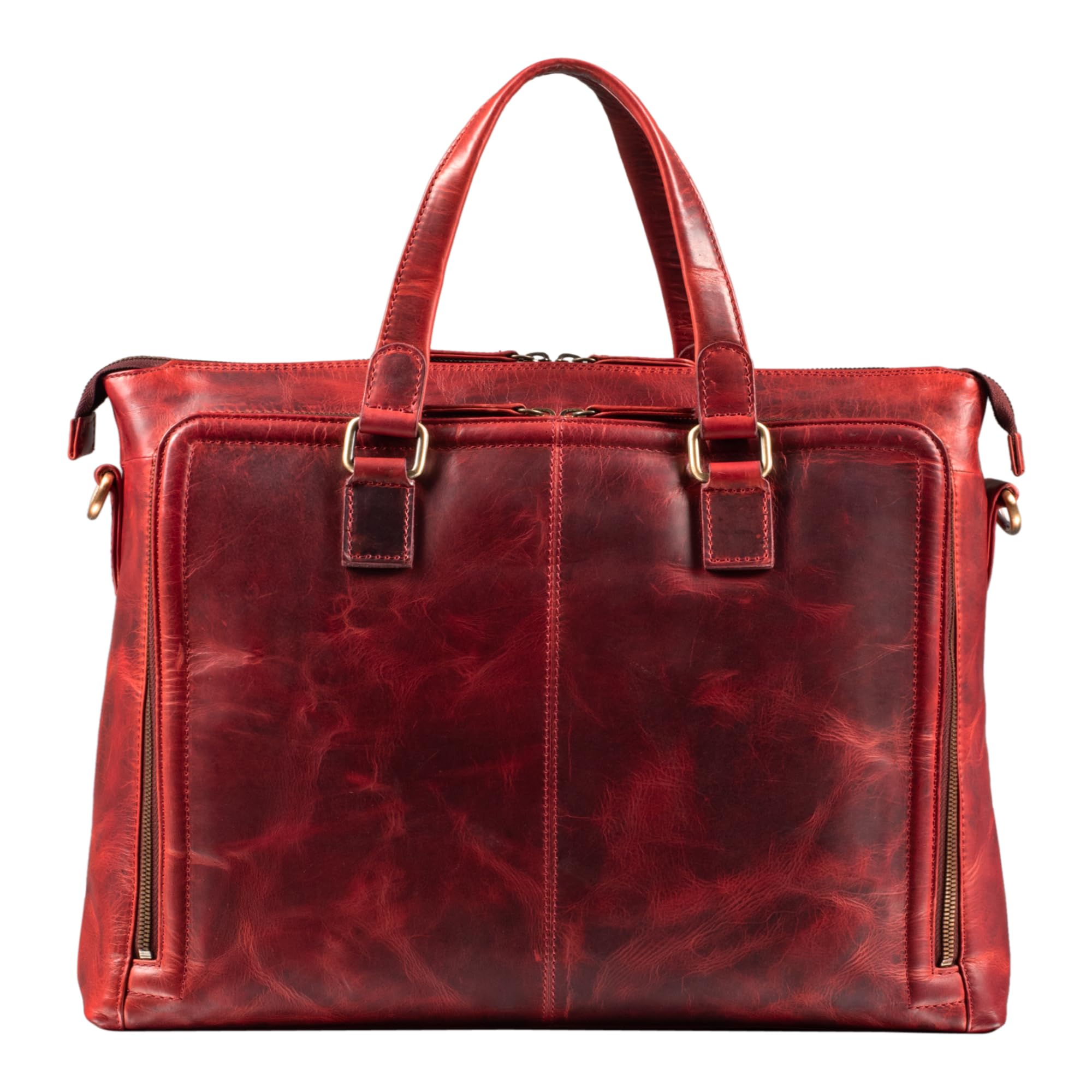 STILORD "Claire Businesstasche Damen Leder 15 Zoll Laptoptasche DIN A4 Aktentasche Umhängetasche und Handtasche Büro Farbe:kara - cognac