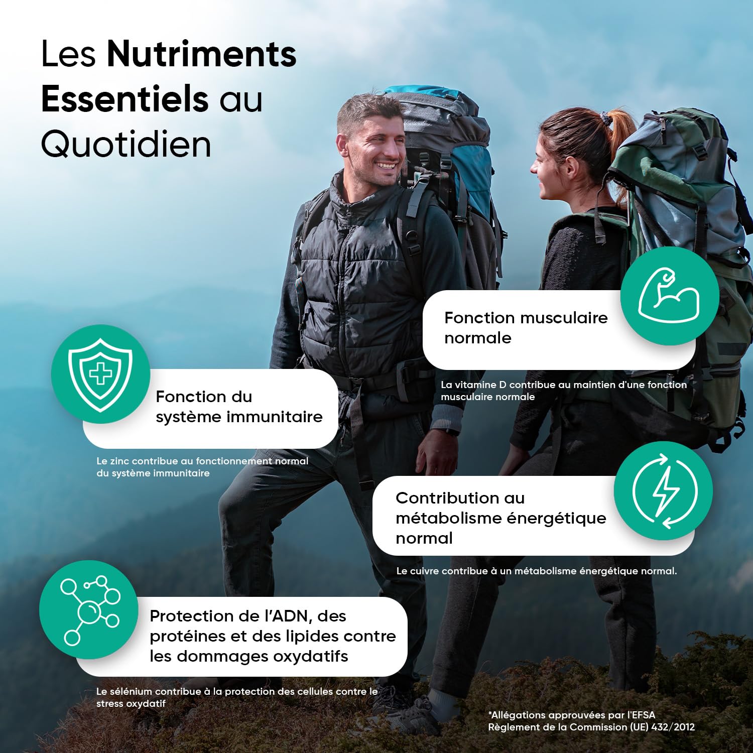 Calcium Magnésium Zinc Vitamine D3 K2 MK7, 400 Comprimés Vegan (+ 1 An)