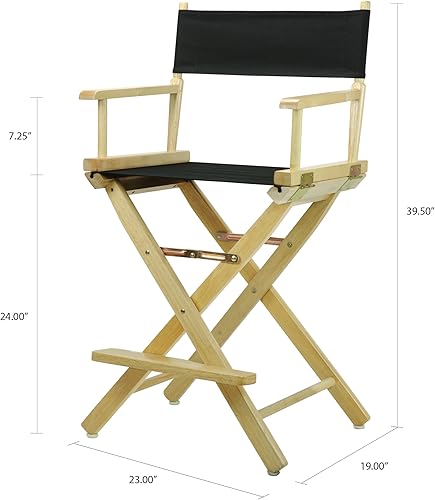 Miniatura 58 de Casual Home - Silla de director de 30 in, marco blanco, con lona color blanco, altura de barra