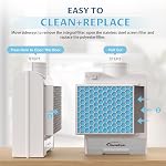 3 en 1 Kit d'aération pour sécheuse intérieur, boîte d'évacuation avec filtre à écran en acier inoxydable, amélioré Air Système de tiroir à eau de qualité,Plus 6 Filtres en polyester supplémentaire pour vêtements électriques Dryers-2025 Nouvelle mise à jour