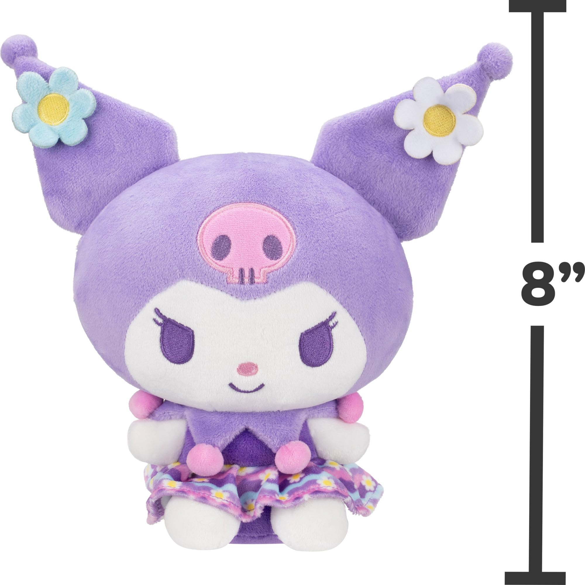 Jazwares Hello Kitty® and Friends - 8-Inch Kuromi™ Pastel Florals