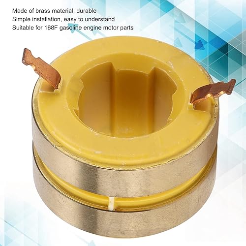 Miniatura 2 de Anillo colectando hueco, anillo conductor de cobre amarillo del colector conductivo 2 vías a través del anillo colectando eléctrico para el