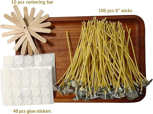 Vista 22 de Candle Wicks - 200 mechas de velas de cáñamo de 8 pulgadas, mechas de vela de cera de abeja orgánica de 0.098 pulgadas para hacer velas, mecha