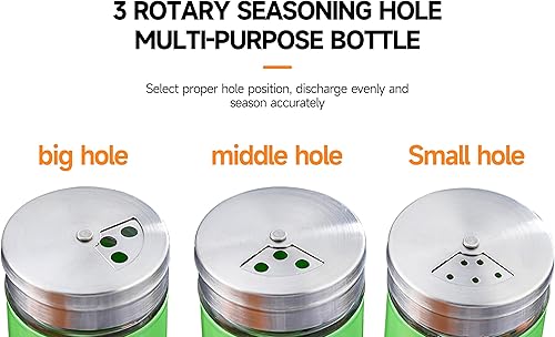 Miniatura 9 de Juego de 2 pompones de acero inoxidable y vidrio con agujeros de vertido ajustables para barra de café, juego de 2 (color blanco)