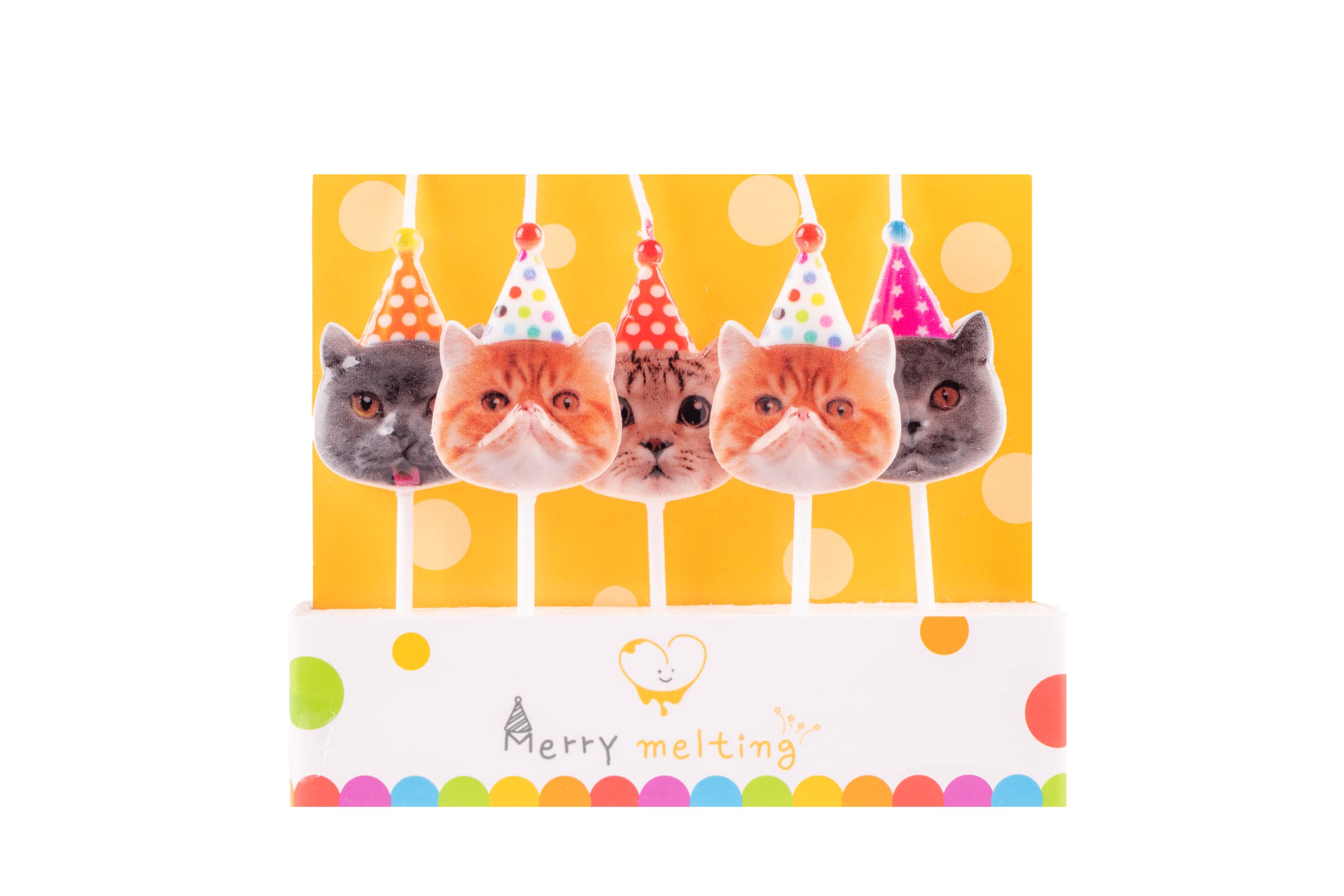 Świeca urodzinowa dla kota na tort i świece w kształcie zwierząt imprezowych Baby Shower Cake Topper Candle