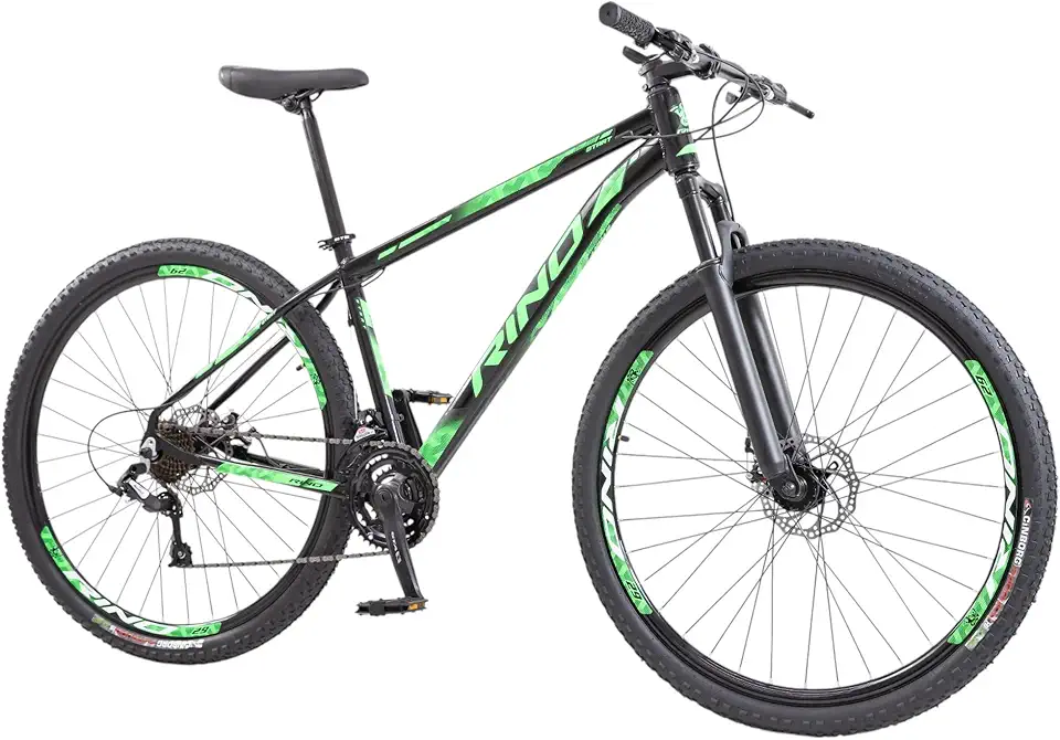 Bicicleta Rino Start RX 1.4 MTB Aro 29 Alumínio 24 Marchas Freio a Disco Suspensão Dianteira