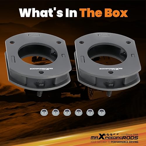 Miniatura 6 de maXpeedingrods Kit de nivelación delantera de 2 pulgadas para Jeep Grand Cherokee WK2 2011-2019, espaciadores de puntal y extensores de choque