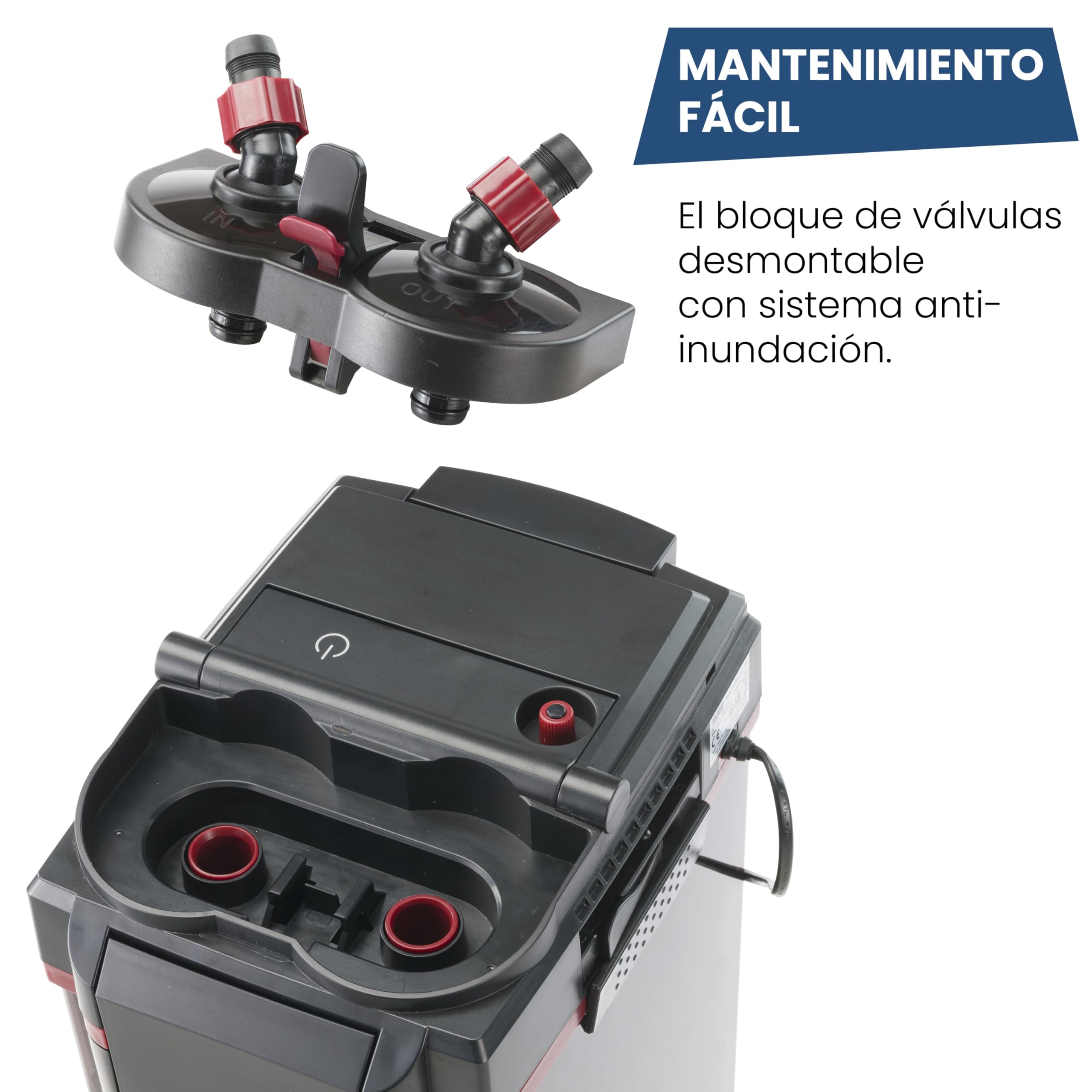 Hydor Filtro Externo Acuario Professional 2.0, Filtro para Acuario, Silencioso, Materiales Filtrantes Incluidos, Difusor Interno de CO2 Autocebante, Fácil Mantenimiento, para Acuarios de hasta 250 l