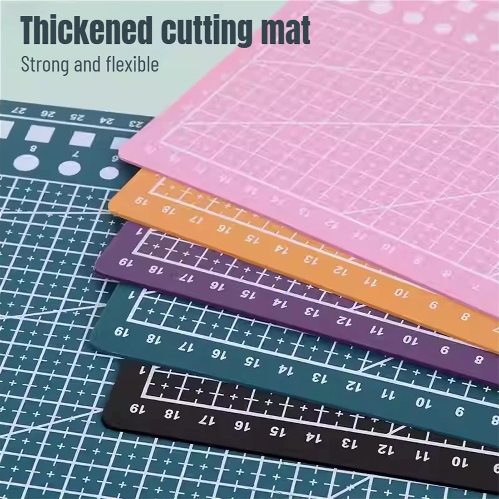 Schneidematte Kunst-Schnitzbrett, Handschneidematte, Kartonschneider, doppelseitig, Gravur-Pad for DIY-Bastelwerkzeug, pädagogisches kulturelles Angebot Büro(Blue-A4)