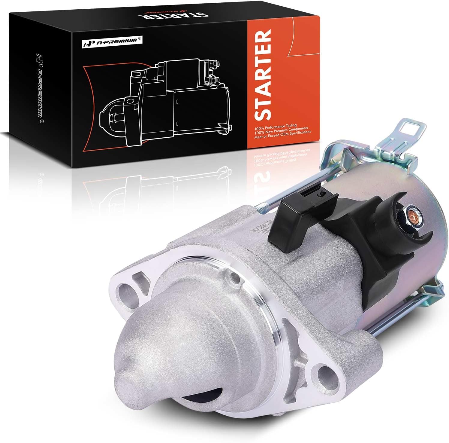 A-Premium Starter Motor Compatible with Honda CR-V CRV 2012-2013 2.4L, Civic 2012-2013 2.4L, Crosstour 2012-2015 2.4L & Acura ILX 2013-2015 2.4L, 12V 1.6KW 9-Teeth Clockwise, Replace# 31200-RX0-A01