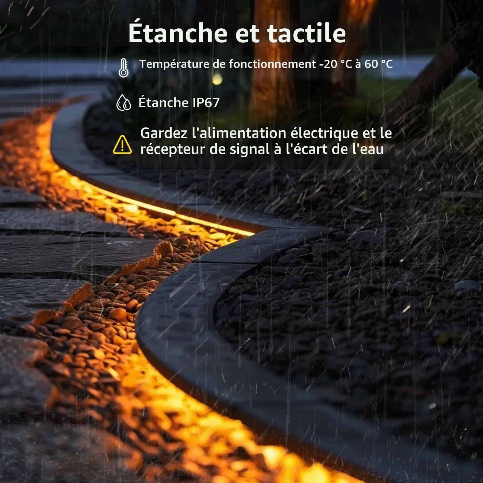 Ruban LED Néon Etanche 8M 24V Bande Luminaire Tunable Blanche Chaud