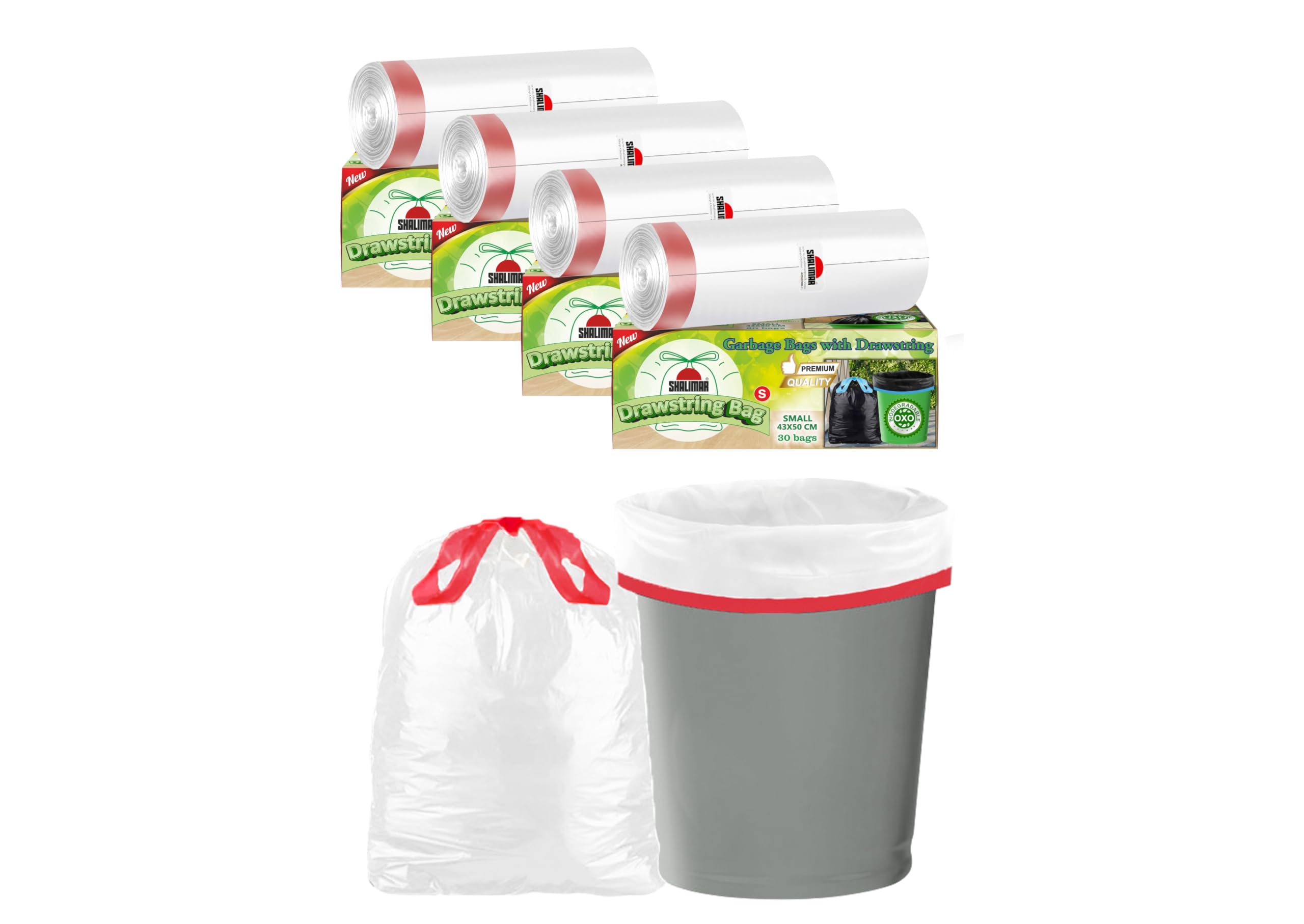 Shalimar Tall 13 Gallon Kitchen Trash Bags (24