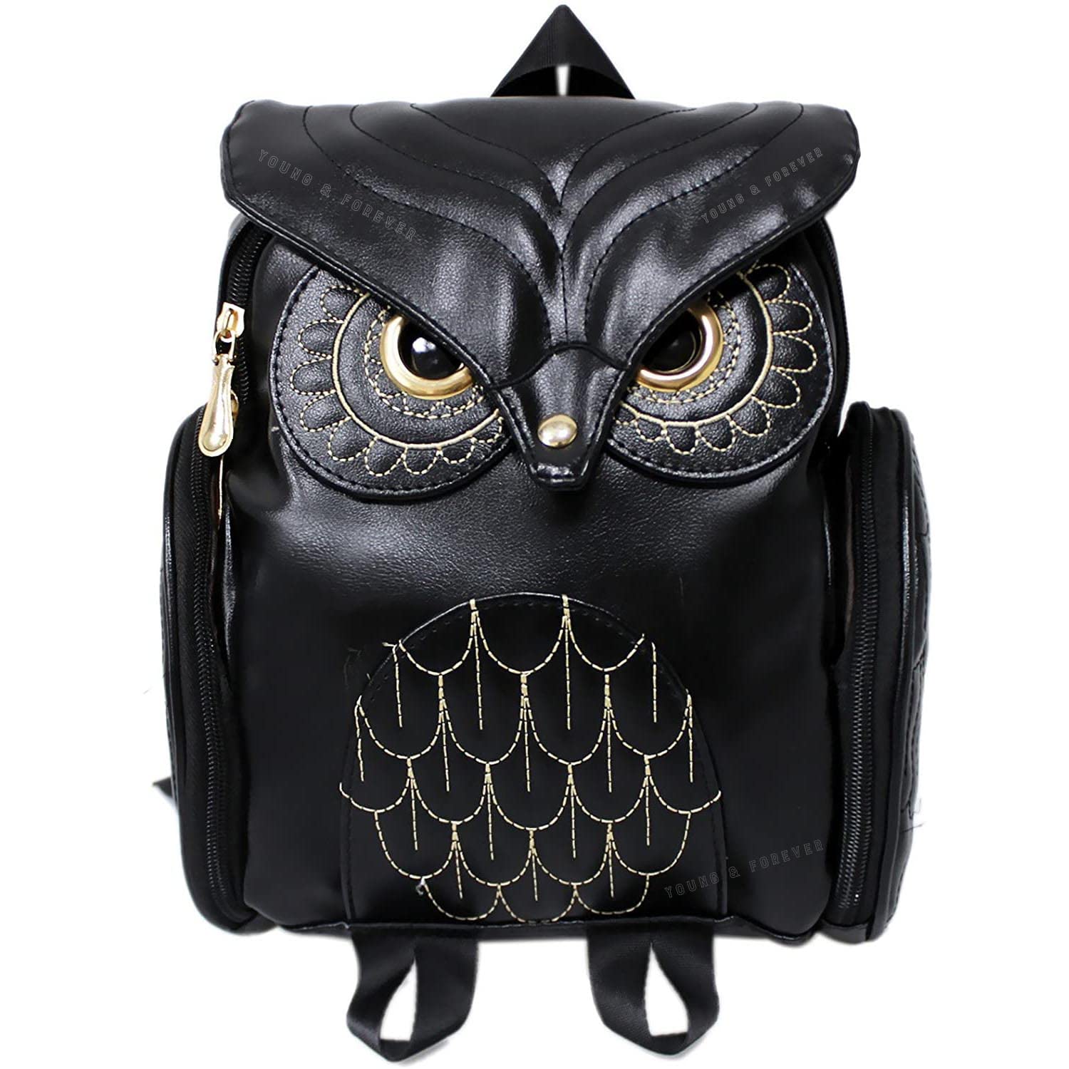 Young & Forever Gift Womens Black Owl Fashion Backpack Handbag (B07283WBCW) Amazon Price History, Amazon Price Tracker