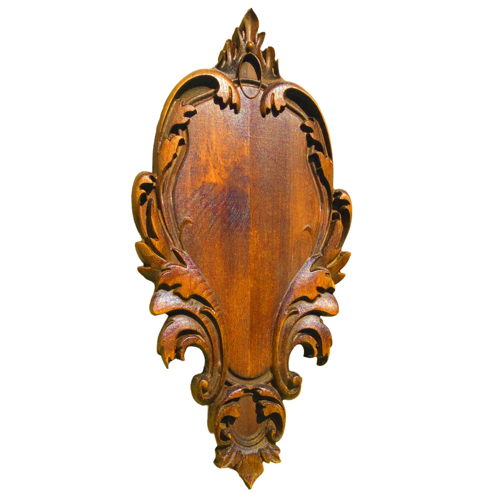 Trophy Shield - Tabla de madera de haya maciza para trofeos de caza, cuernos como jabalí, ciervo, cabras (B-37) (roble rústico)