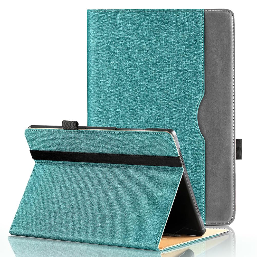 Universal Case for Sgin/Byybuo/ZZB/Feonal/Baken/Lville/Juninke Tablets 10 Inch, PU Leather Protective Case for 10-11 inch Tablets (Green)