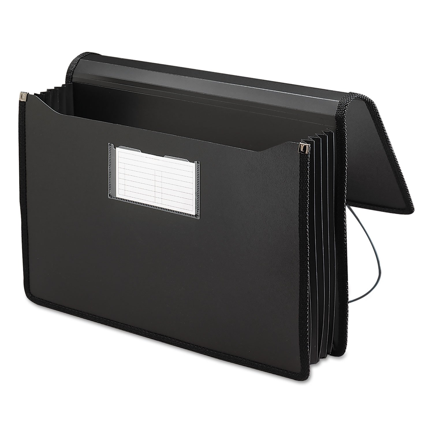 Smead 71510 Poly Premium Wallets, 5 1/4" EXP, Legal, nero