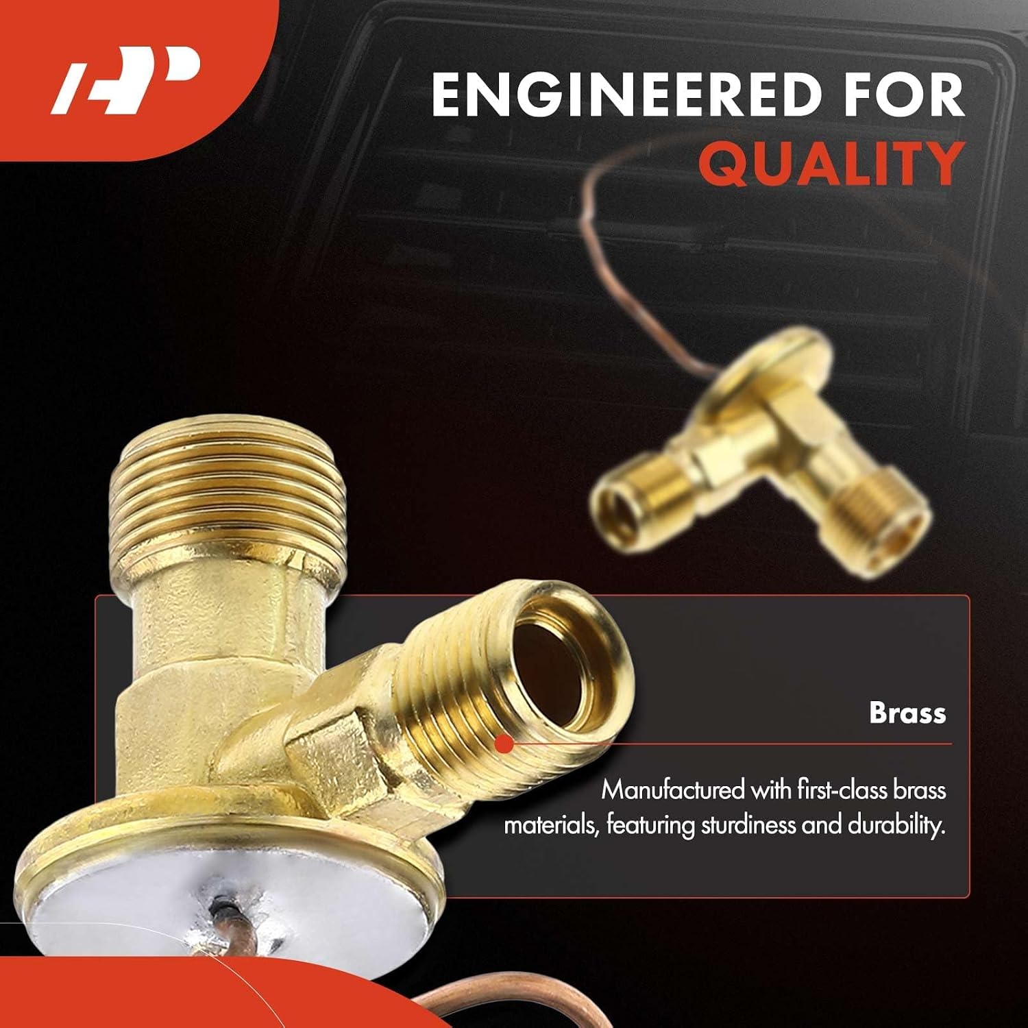 A-Premium A/C Expansion Valve Compatible with Chevrolet Trailblazer/GMC Envoy/Saab 9-7x / Nissan Frontier/Buick Rainier/Isuzu Ascender/Oldsmobile Bravada, Rear Side