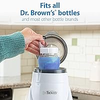 Vista 6 de Dr. Brown’s Deluxe Baby Bottle Warmer and Sterilizer For Bottles and Baby Food Jars with Anti-Colic Options+ Baby Bottles 4 oz Level 1 Slow Flow
