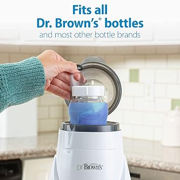 Dr. Browns Deluxe Baby Bottle Warmer and Sterilizer, for Baby Bottles and Baby Food Jars with Microwave Steam - for Baby Bottles, Nipples, Bottle Parts, Pacifiers, Teethers and Breast Pump Parts