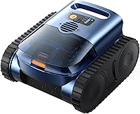 QGeeM QG25SATBU Cordless Robotic Pool Cleaner for Inground Pools - 4800 GPH Suction, 180 Min Runtime, 2150 Sq Ft Coverage