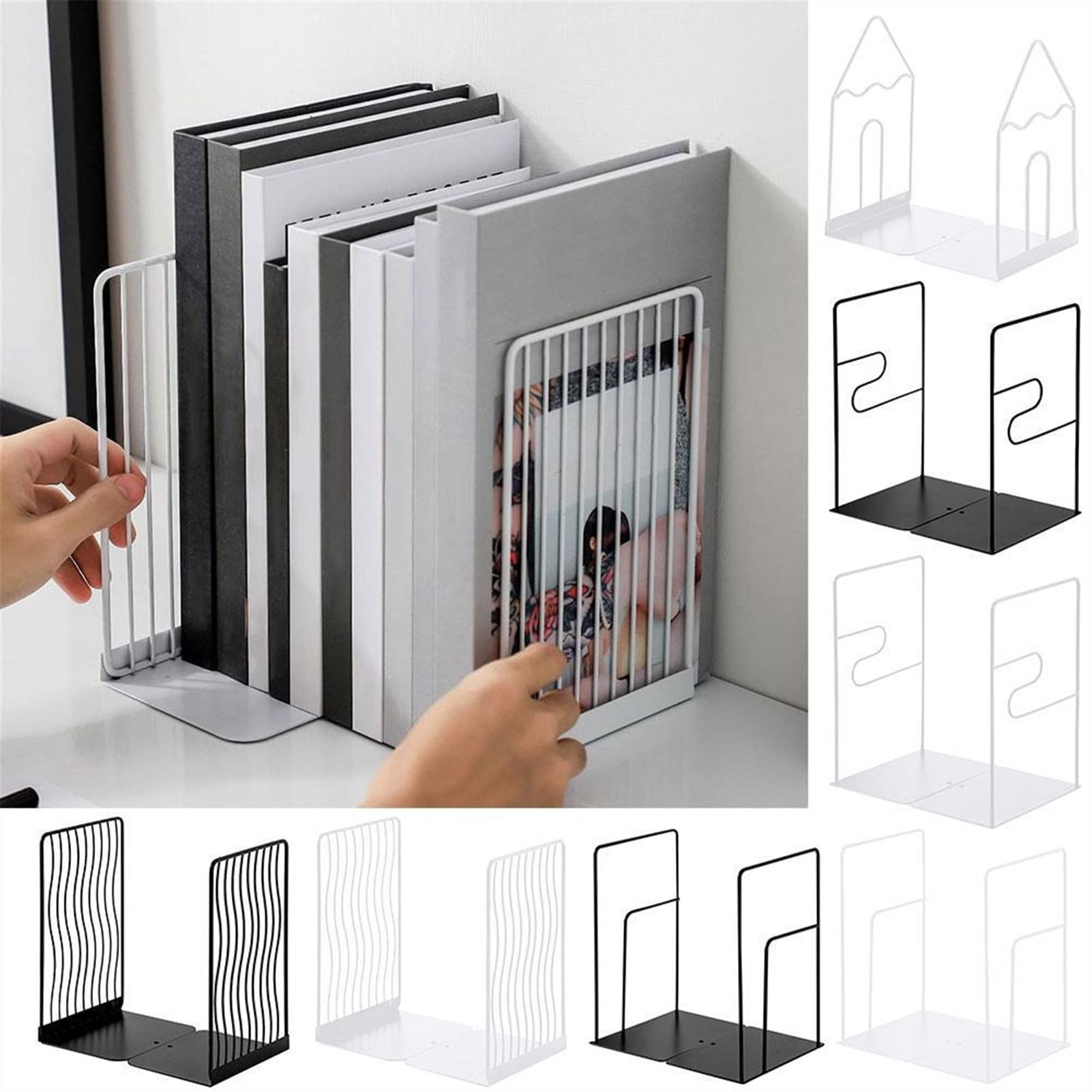 Dekorative Buchstützen BUREN BUCHENSCHAFT PORTABLE BUCHZEUGSAUFZAHNZEUGBEHERN SCHLÜSSE TERKTOBER Bücherregal Aufbewahrungsregal Home Decoration Vertikale Halterung Schreibtisch Bücherstützen 1 Paar Bu