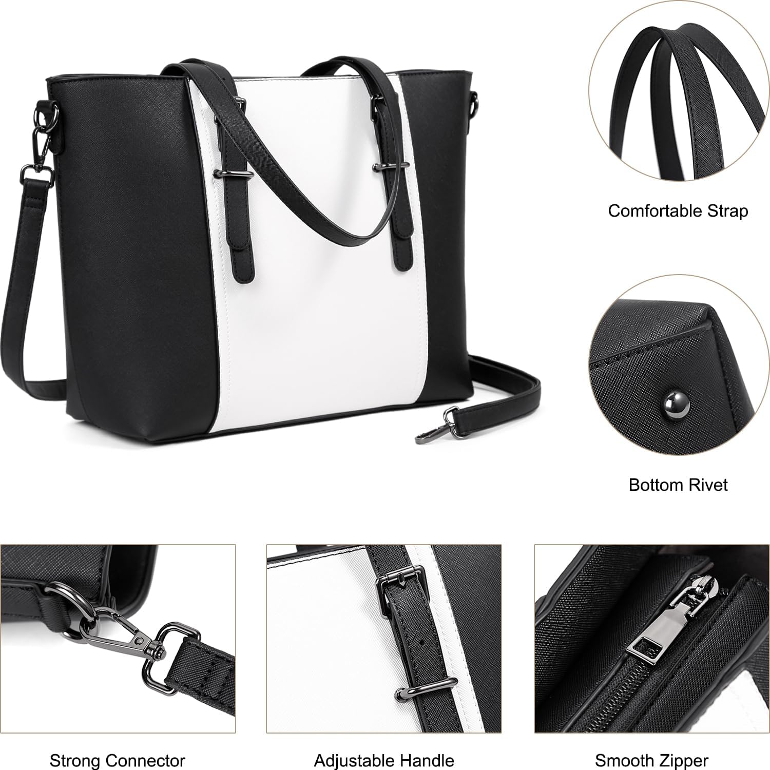 Women Purses and Handbags Tote Shoulder Bag Top Handle Satchel Bags for Ladies - Image 6