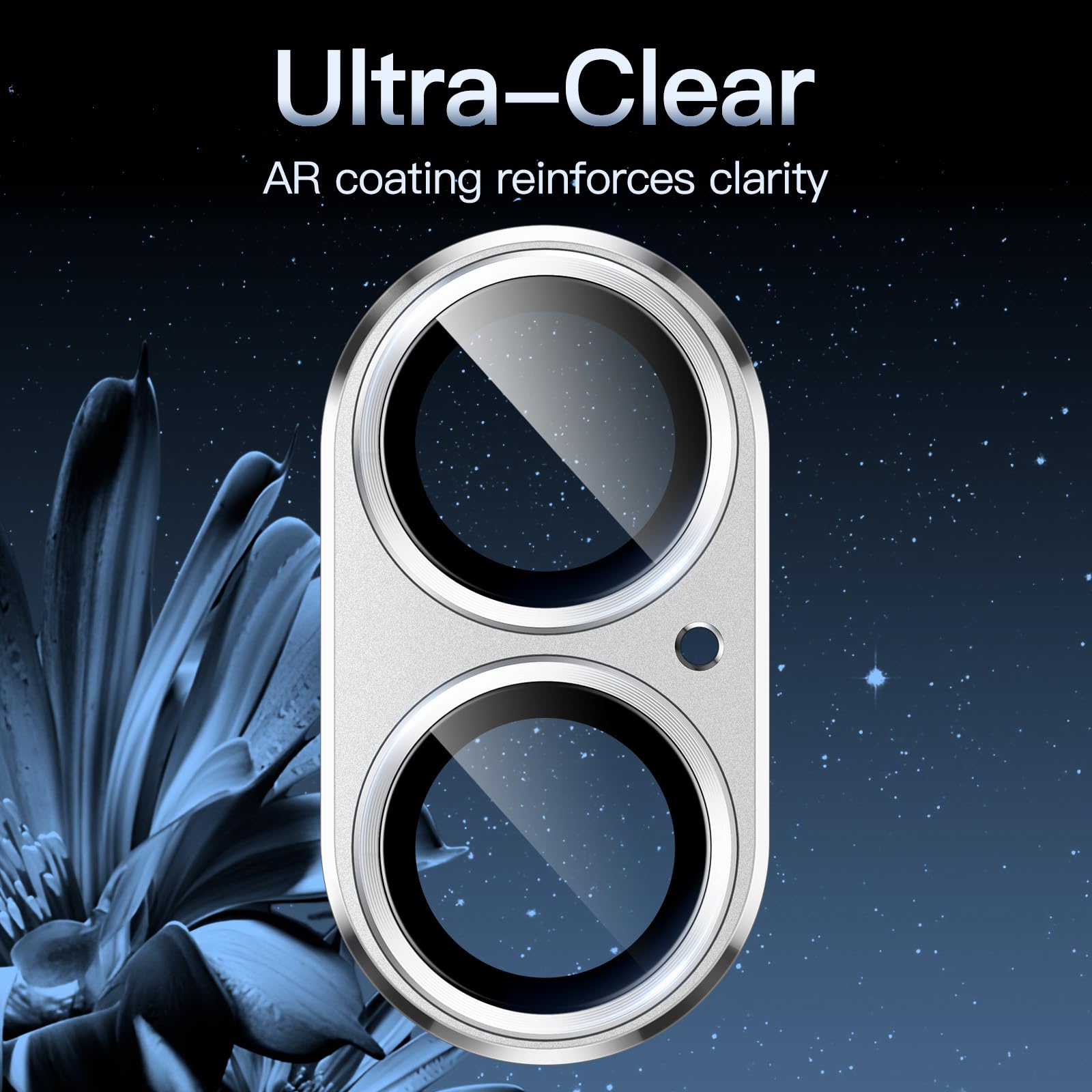 JETech Kameraschutz Für IPhone 17 Pro 6,3 Zoll - 9H Gehärtetes Glas Mit Metallrahmen