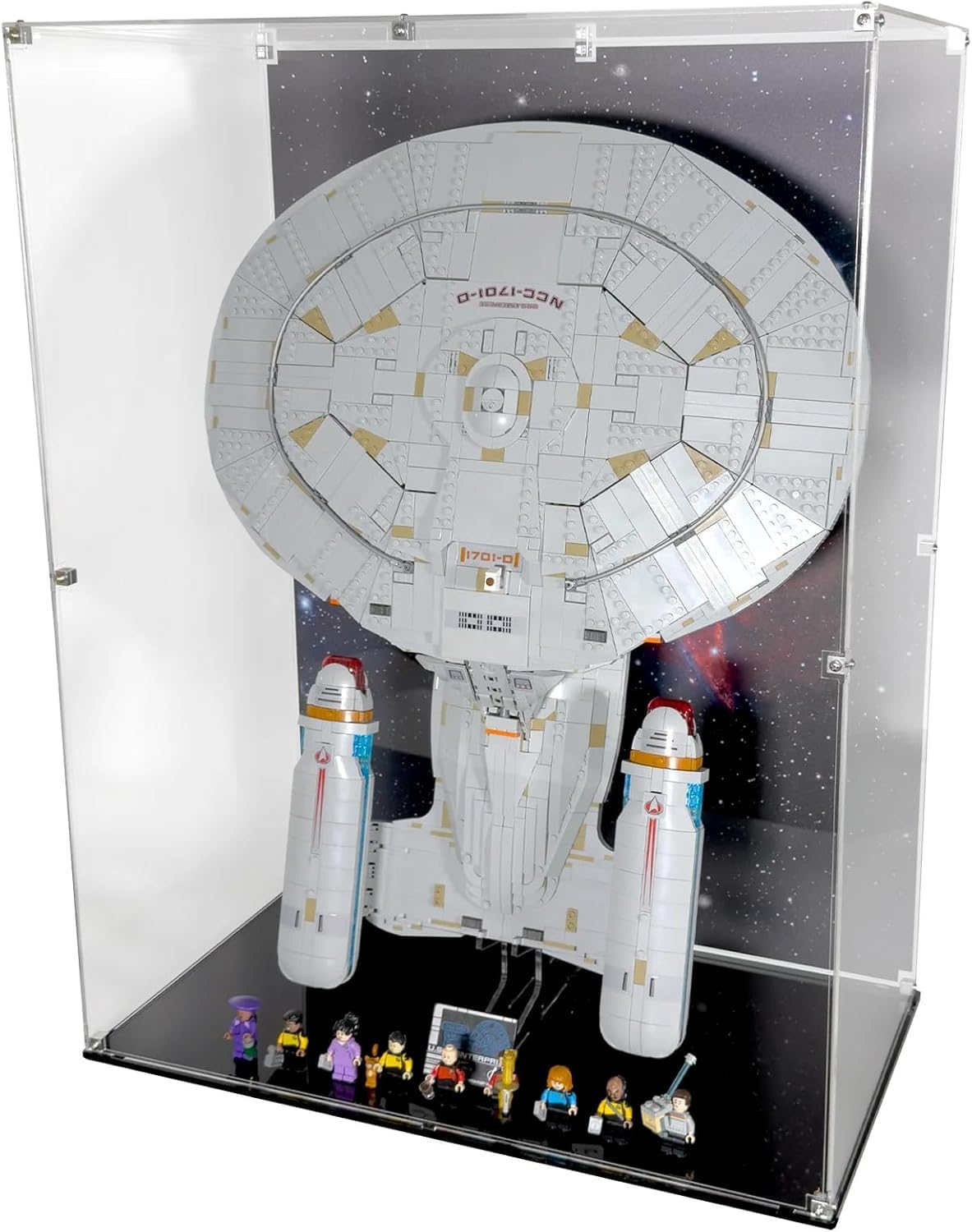 Brickcessories - Display Case Compatible with Lego Set 10356 U.S.S. Enterprise NCC-1701-D - Set Not Included - Acrylic Showcase Display with