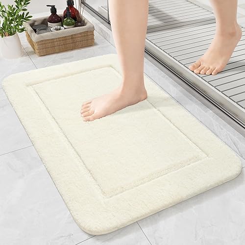 Miniatura 29 de LOCHAS Alfombras de baño, alfombra larga de baño de 24" x 60", alfombra antideslizante lavable para baño, alfombra suave y gruesa absorbente para la