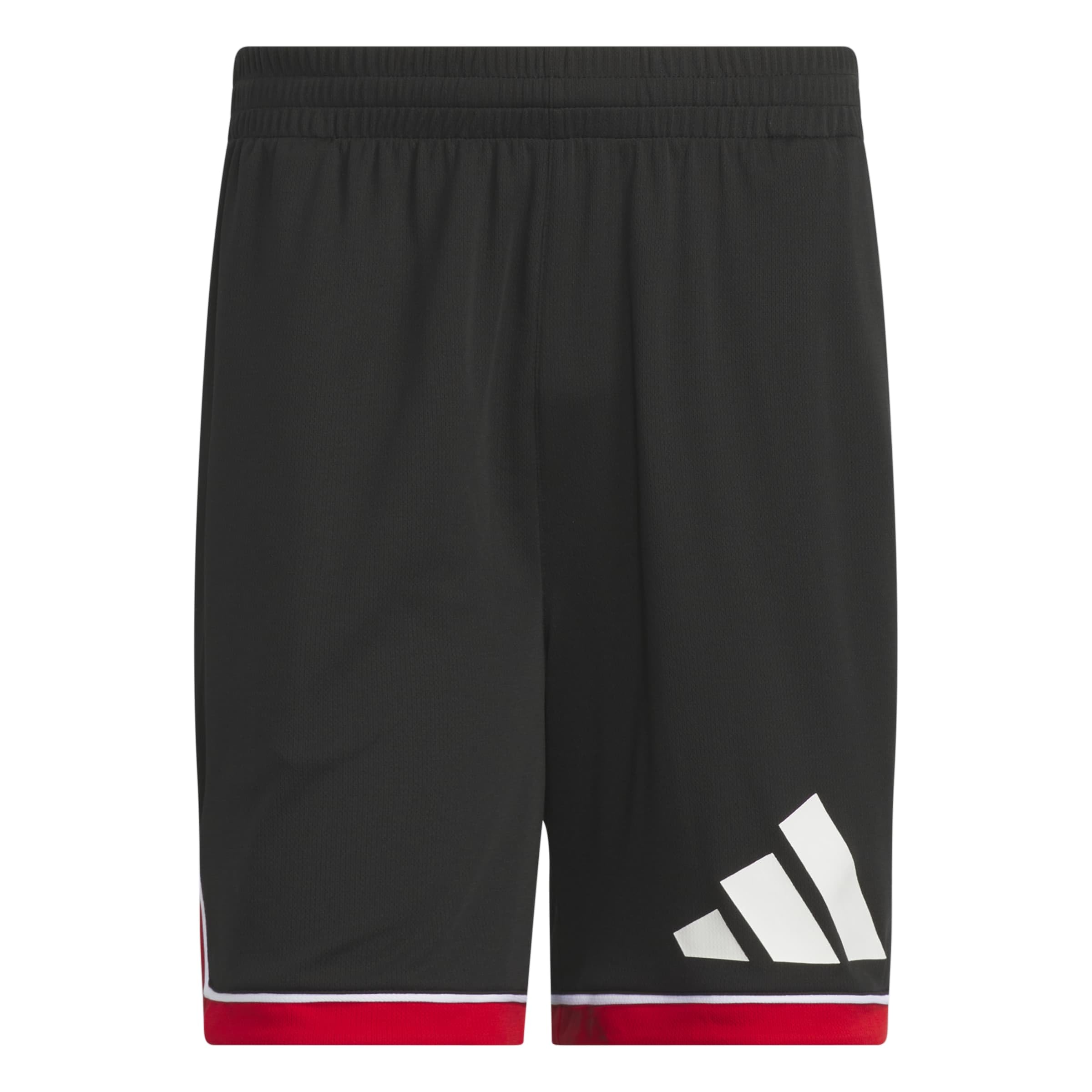 adidas Men's Basketball Badge of Sport Short Shorts, Black/red, XS 9 inch