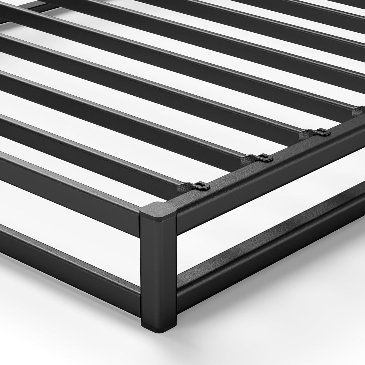 ZINUS Quick Lock Metal Smart Box Spring, 4 Inch Mattress Foundation, Strong Metal Structure, Easy Assembly, Full, White