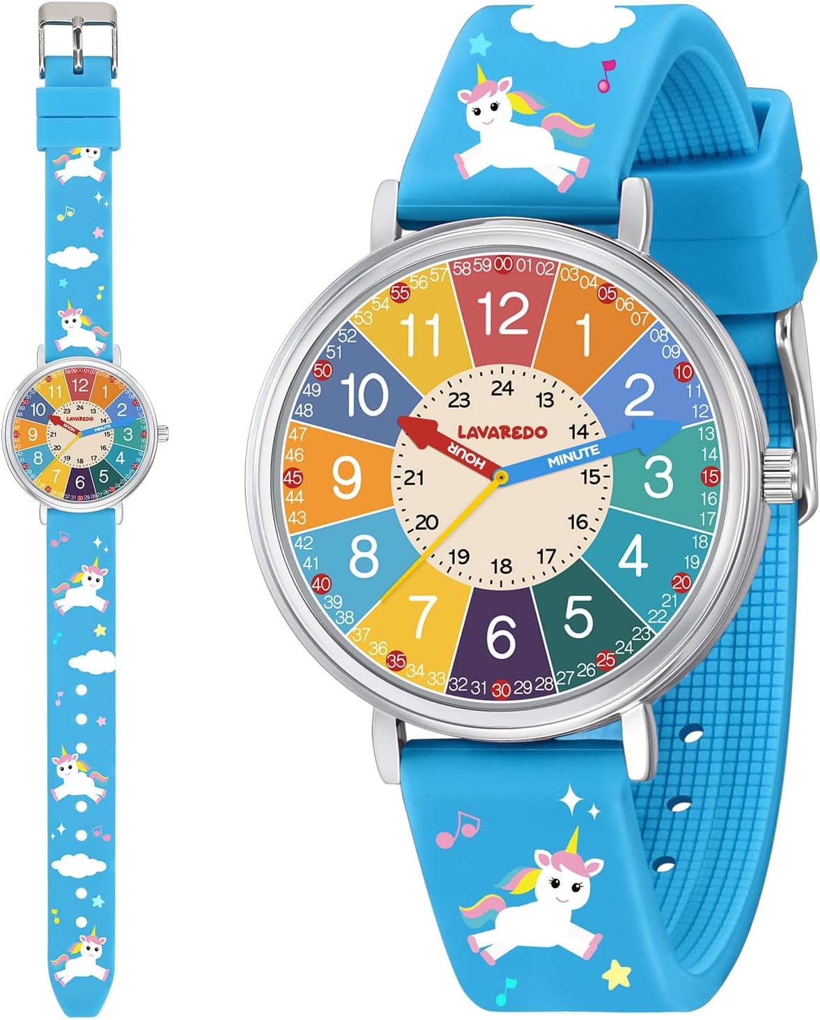 Time Teacher Kids Watch for Children Girls Boys,3D Cartoon Waterproof Analog Watches for Girls Ages 3-12,Toddler First Watch,Educational Teaching Kids Watch Gifts with Easy to Read Dial