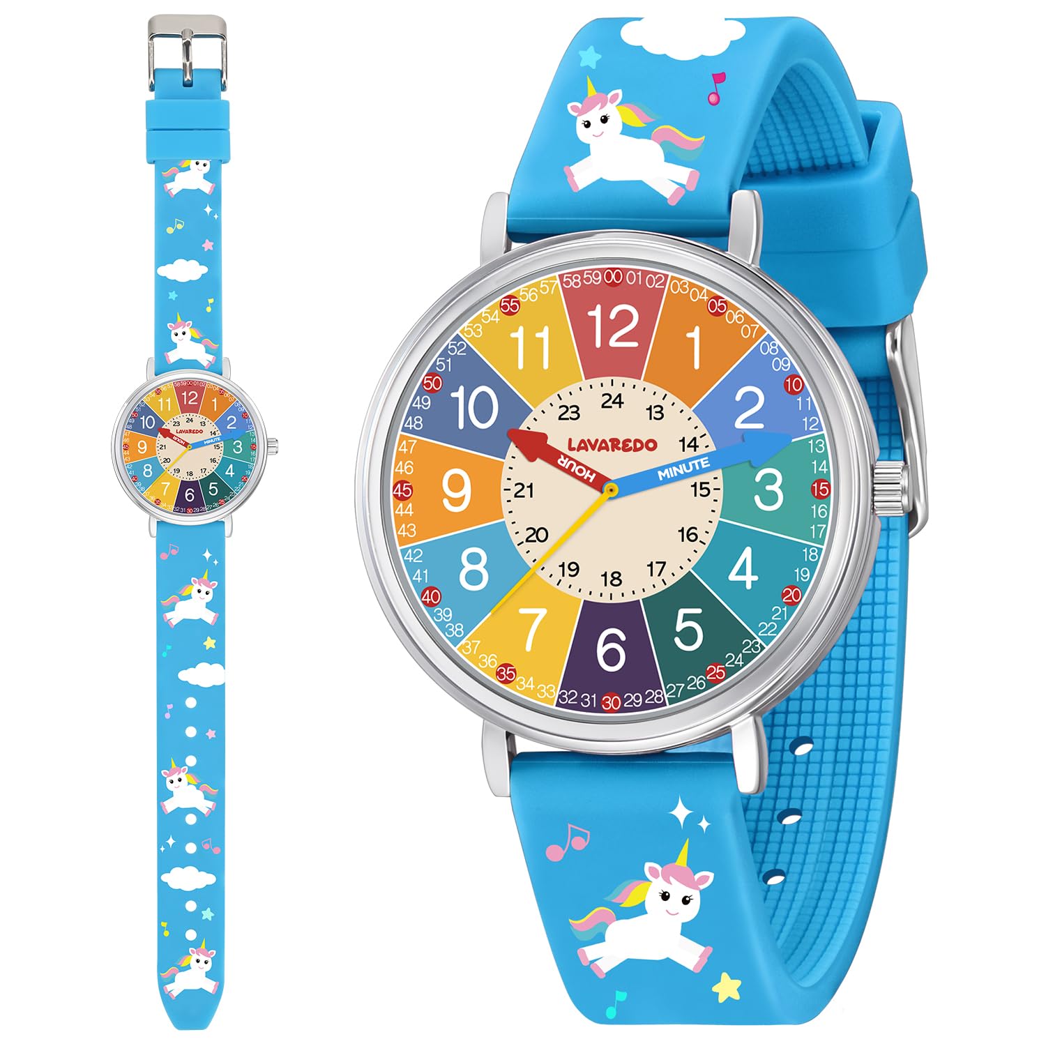 Time Teacher Kids Watch for Children Girls Boys,3D Cartoon Waterproof Analog Watches for Girls Ages 3-12,Toddler First Watch,Educational Teaching Kids Watch Gifts with Easy to Read Dial