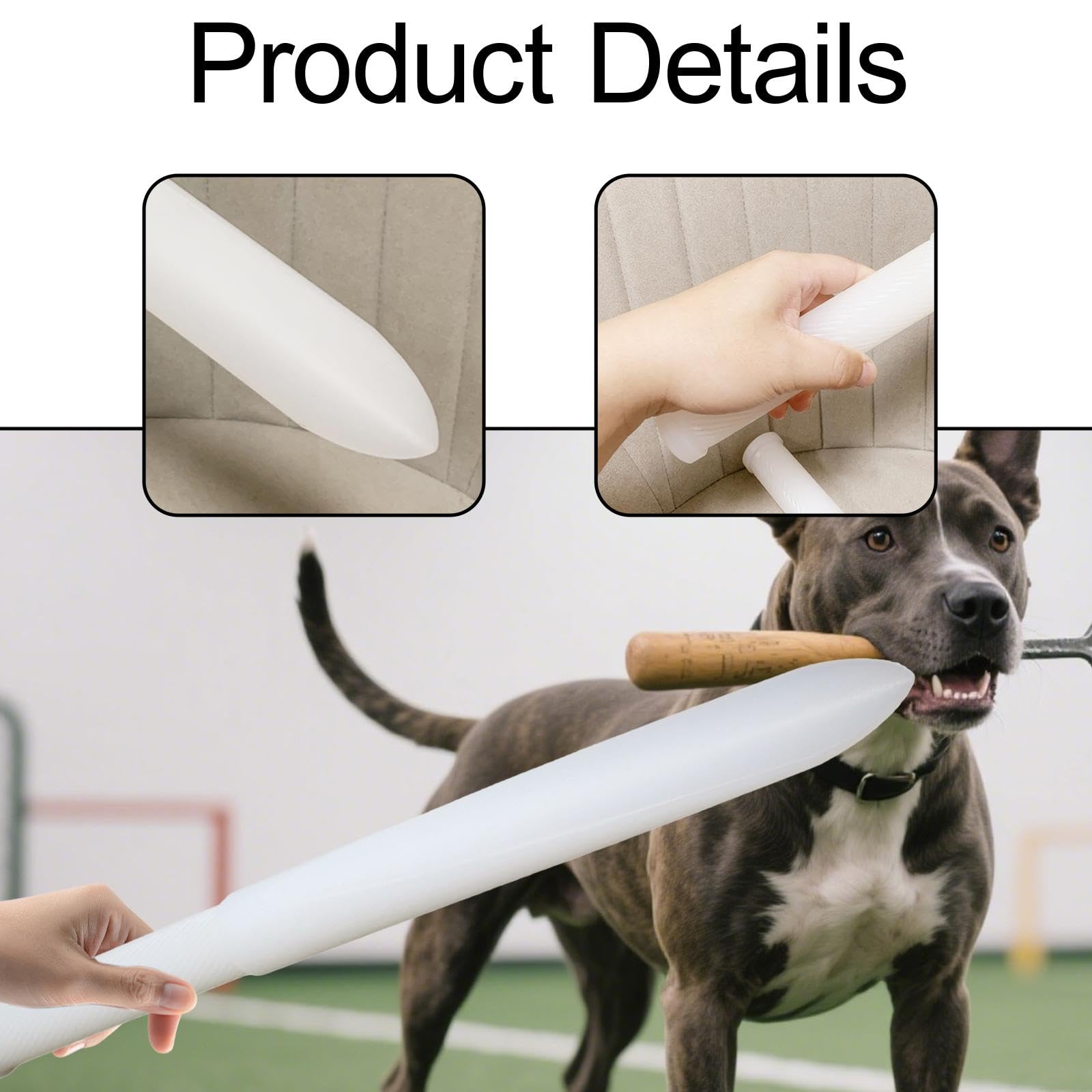 Barra de Adiestramiento para Perros, Juguete para Masticar, Accesorios para Mascotas, Alta Dureza, Mango Antideslizante, Entrenamiento.