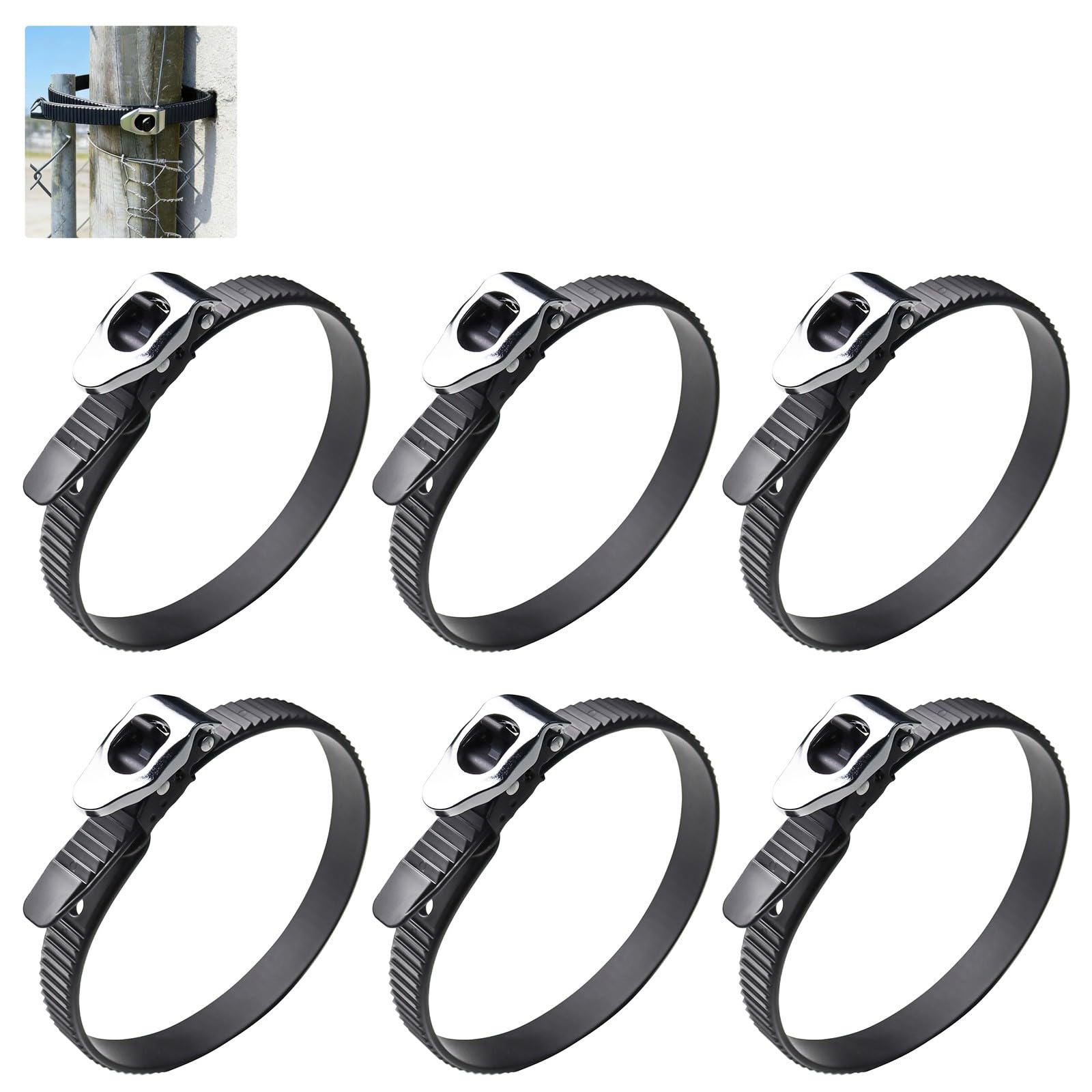 Fgdtree C Onnectable Zip Ties Pack Of 3/6 Assembled For Adjustable Length Securing On Industrial Equipment And Vehicles Home Maintenance Gardening
