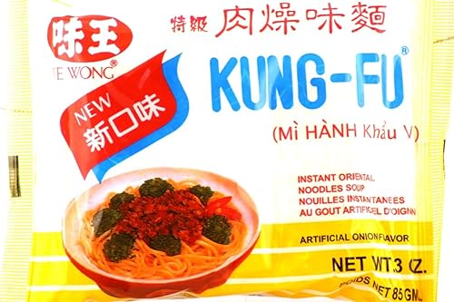 Sopa de fideos orientales instantáneos Kung-Fu (sabor a onión/Mi Hanh Khau Vi) 3 onzas (paquete de 20)