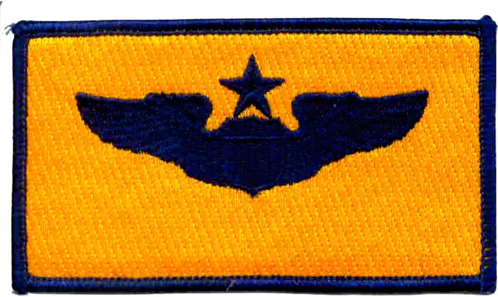 Senior Pilot Wings Patch Gold And Blue