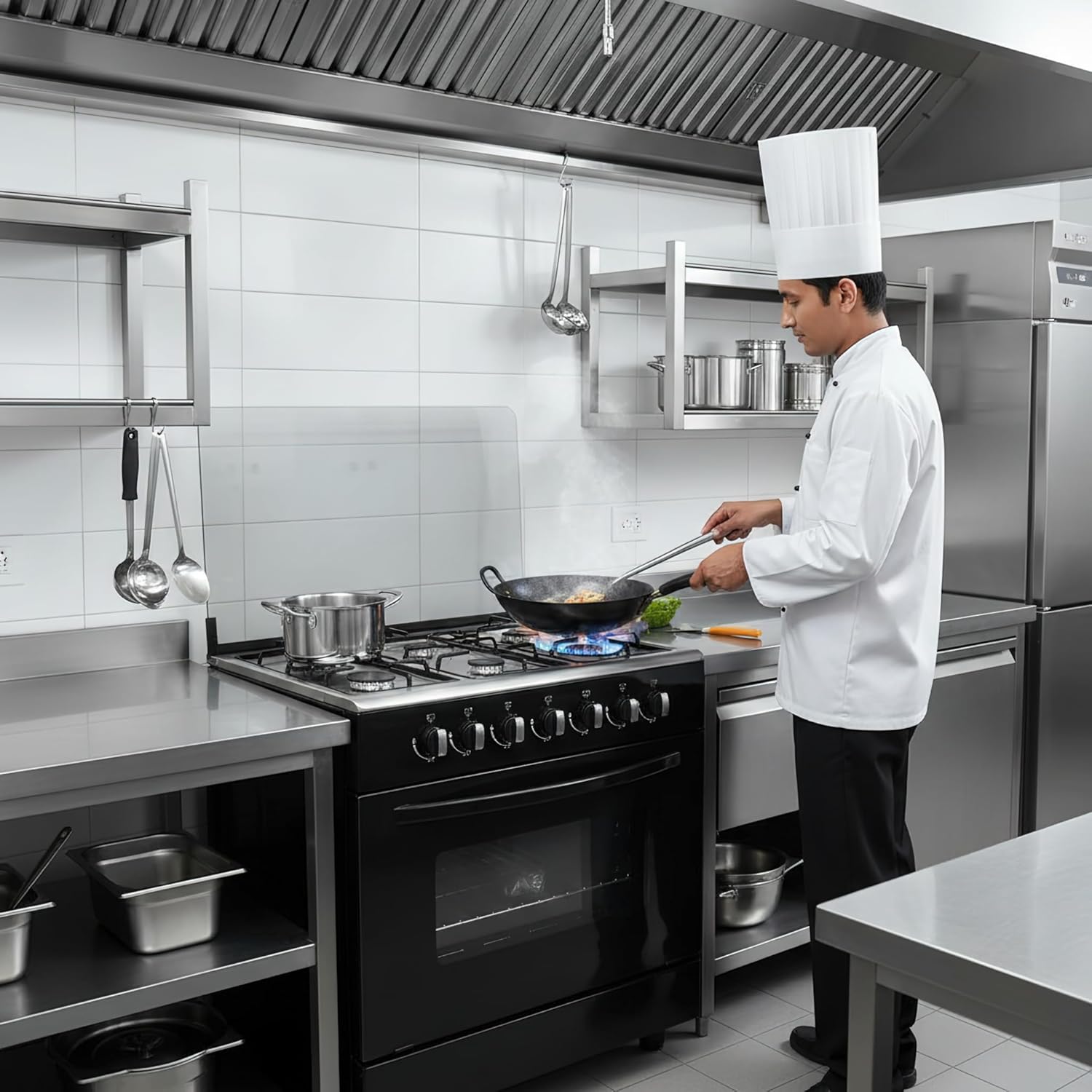 Professional grade 6-burner gas stove（for LPG/Propane）, 102L large capacity oven, efficient and energy-saving, a powerful assistant for catering kitchens