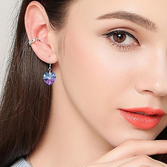 Amazon | CHLOEOS ピアス レディース 人気 華奢 ハート フックピアス 