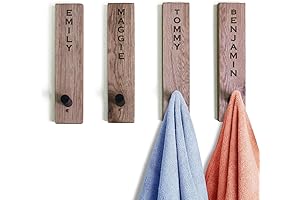 Engraved Towel Hooks, Personalized Coat Hook, Matching His and Hers Gifts