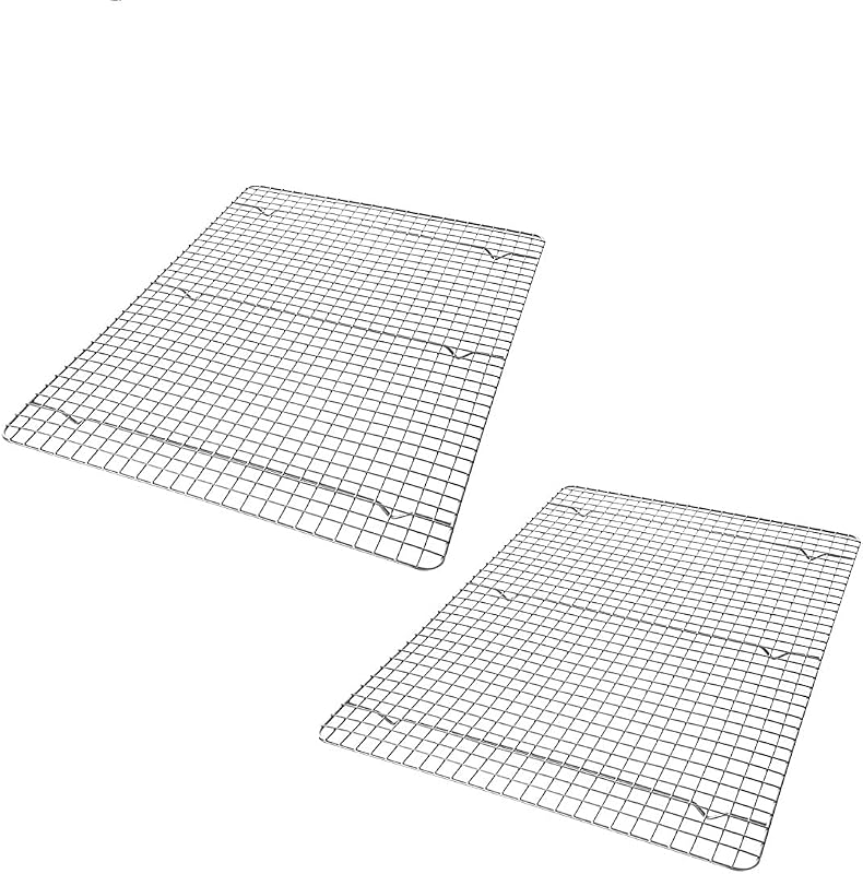 USA Pan XL Nonstick Baking and Cooling Rack, Set of 2