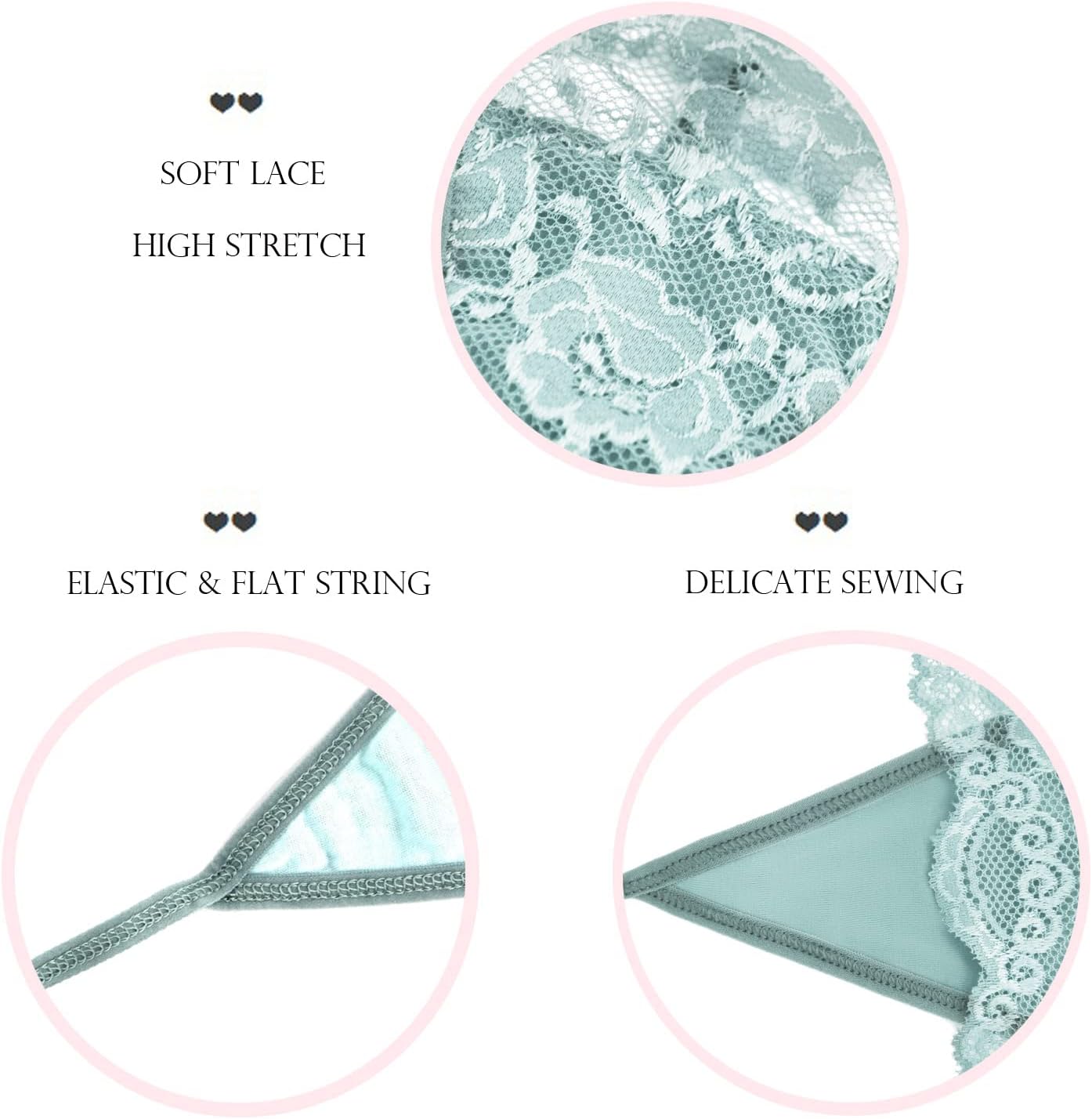 Women's Low Rise Micro Back G-string Sexy Thongs Panties Underwear - Image 4